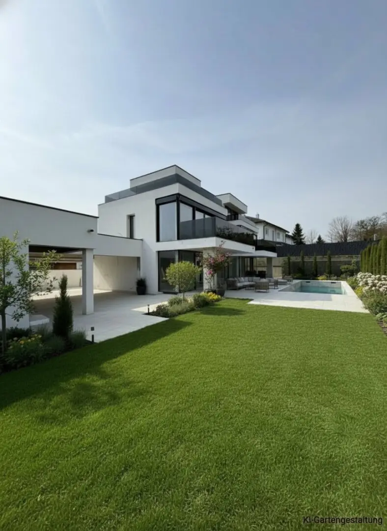 Luxusvilla nahe Wien – 406 m² Wohnfläche | Share Deal möglich | Pool | Wellness | Aufzug | Weinbergblick