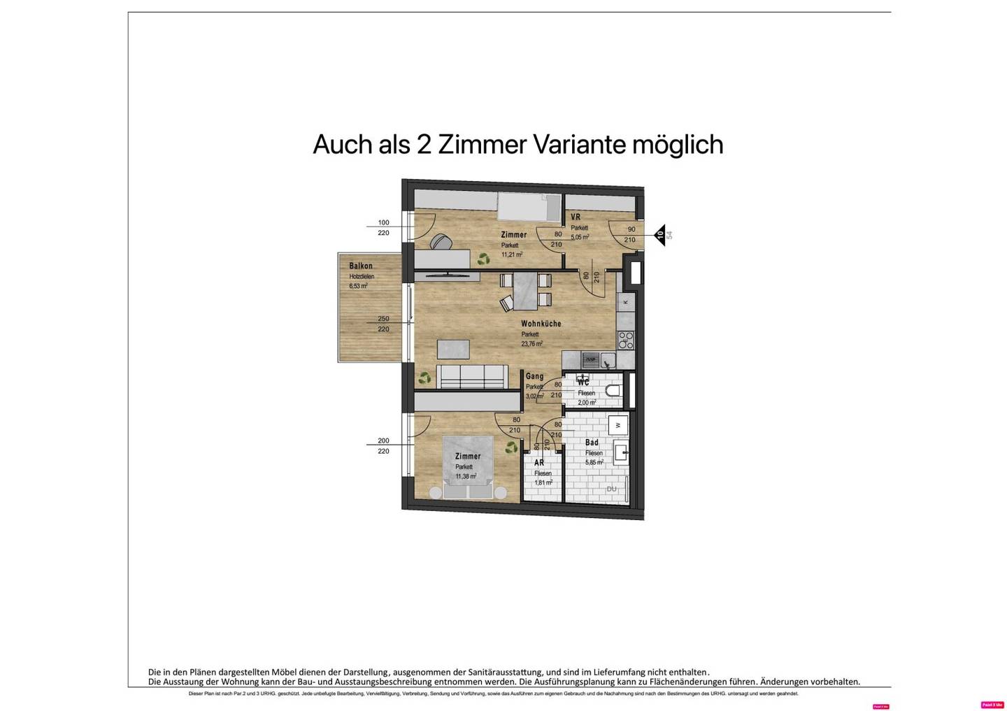 Für Eigennutzer und Investoren! Exklusiver Neubau Schlüsselfertig in Badner Toplage.