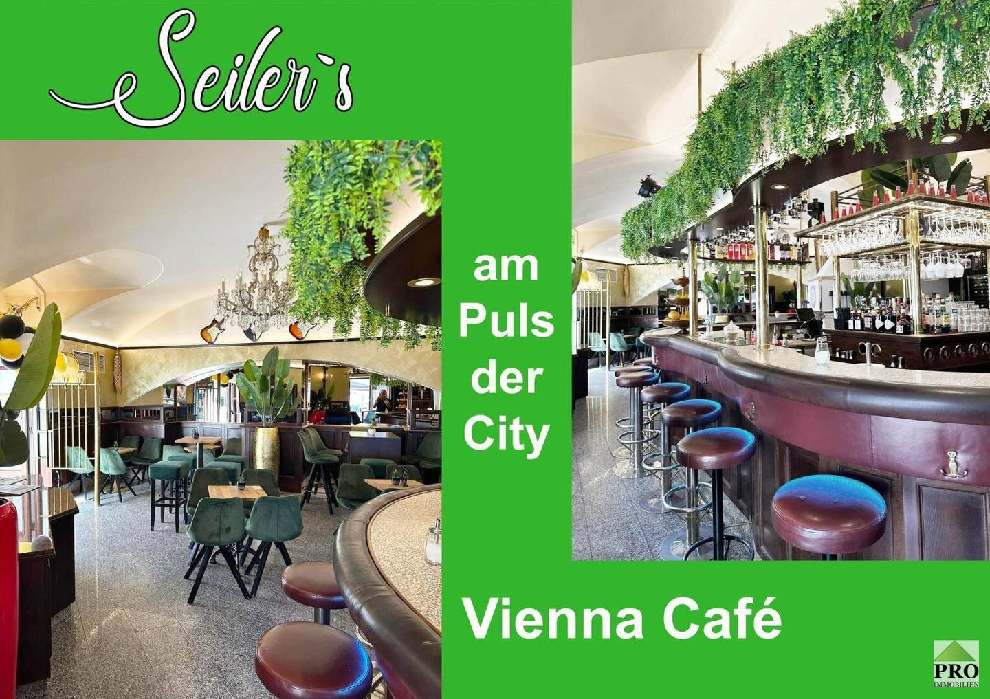 Cafè Bar  am Puls der City, Investablöse, geringe langfristige Hauptmiete