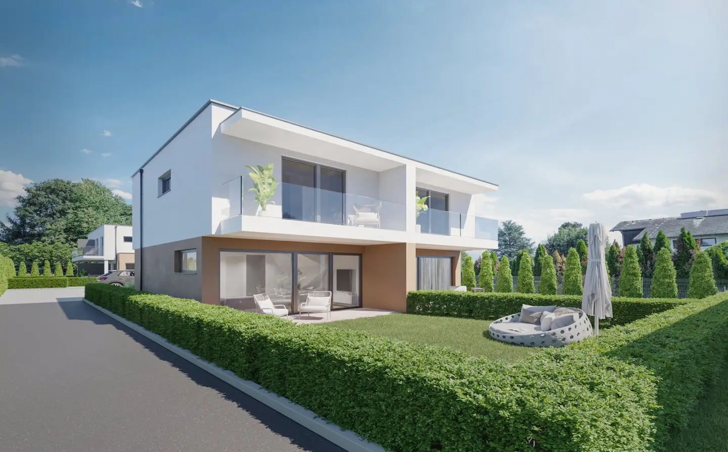 Neubau DH-Hälfte 75