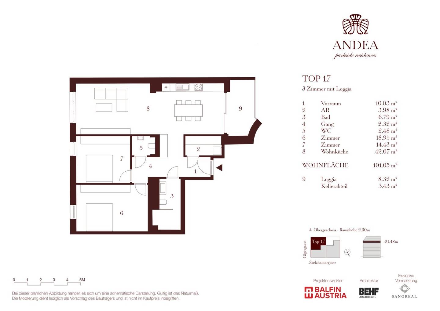 Traumhafte 3-Zimmer-Wohnung mit Loggia - ANDEA Parkside Residences