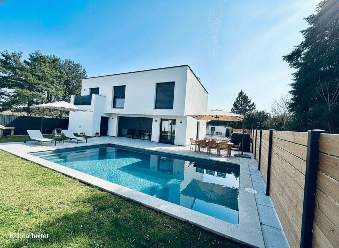 Neuwertiges 5-Zi-Haus in Strasshof mit Garten, Terrasse & 2 Stellplätzen – €649.000