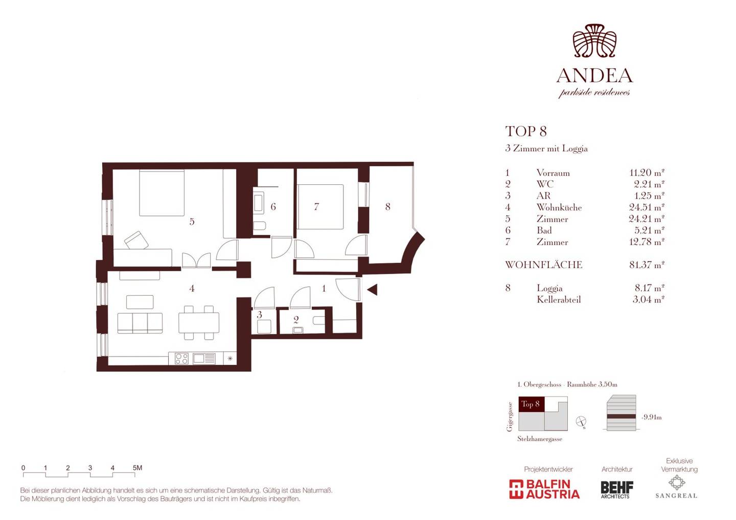 Atemberaubender 3-Zimmer Altbau in der Innenstadt - ANDEA Parkside Residences
