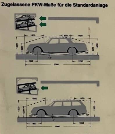 Car stack parking in Antonigasse near AKH