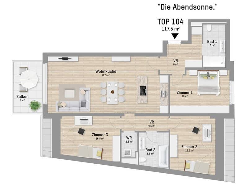 TRAUMHAFTE 4-ZIMMER-WOHNUNG MIT BALKON IN RUHIGER LAGE DER LOBAUGASSE