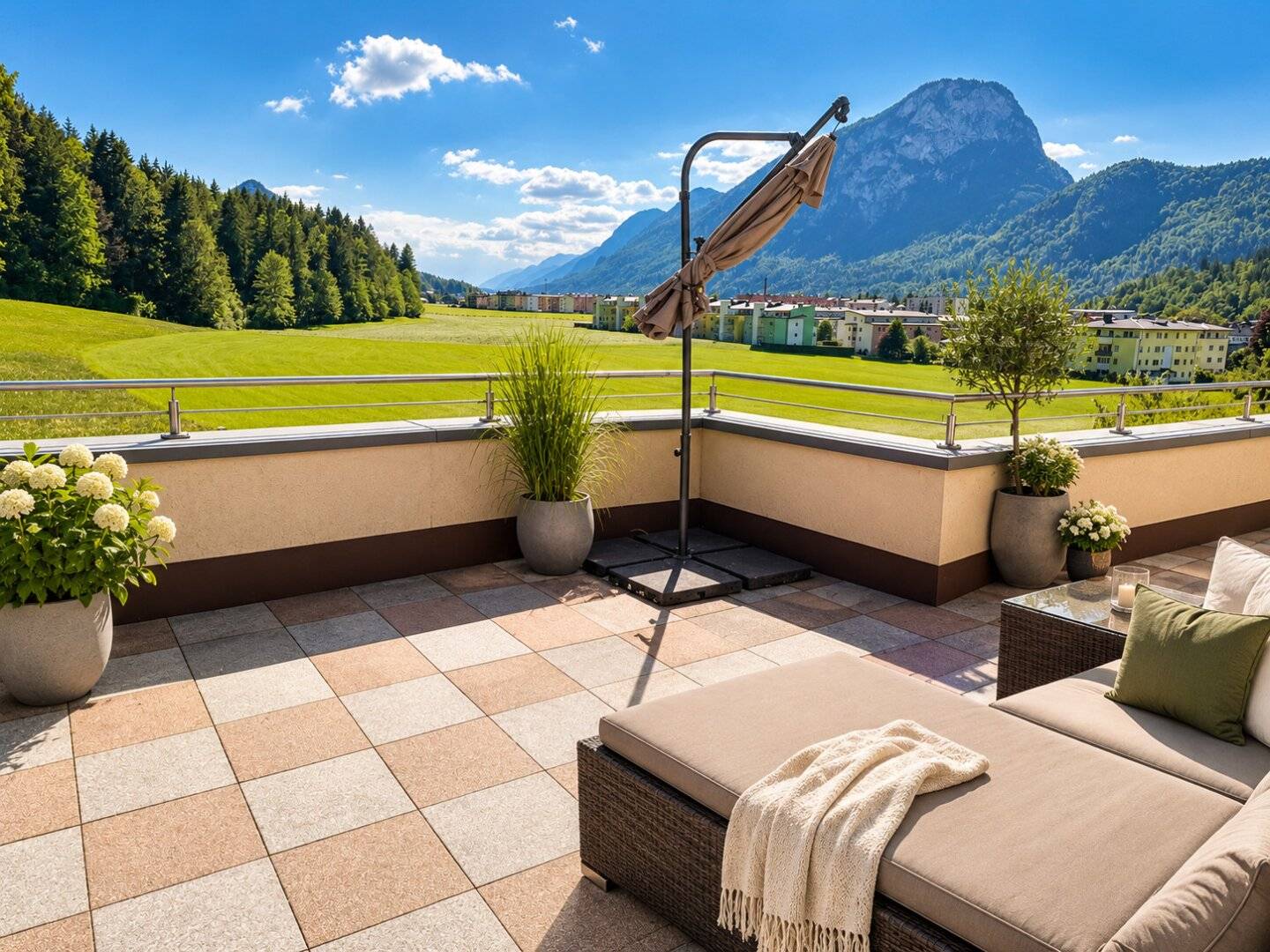 Exklusive Terrassenwohnung mit traumhaftem Bergblick am Stadtrand von Kufstein