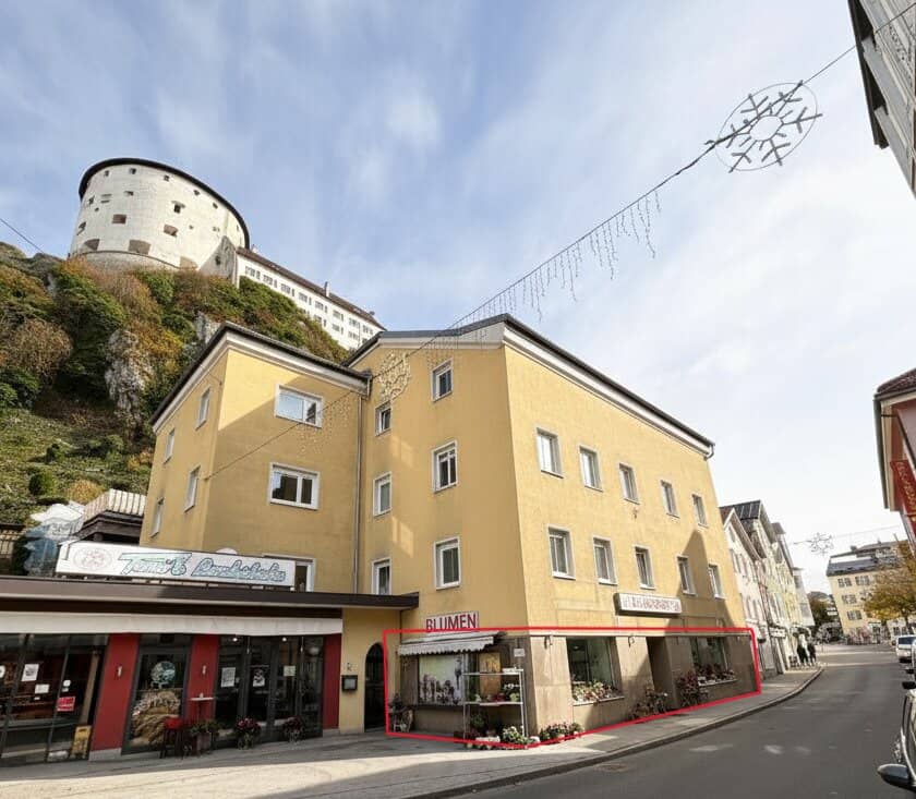 Anlageobjekt: Geschäftslokal mit angeschlossener Wohnung in zentraler Lage von Kufstein zum Verkauf