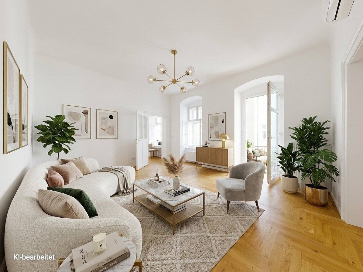 **Stilvoll sanierte Altbauwohnung in begehrter Bestlage des 6. Bezirks I 360° Rundgang**