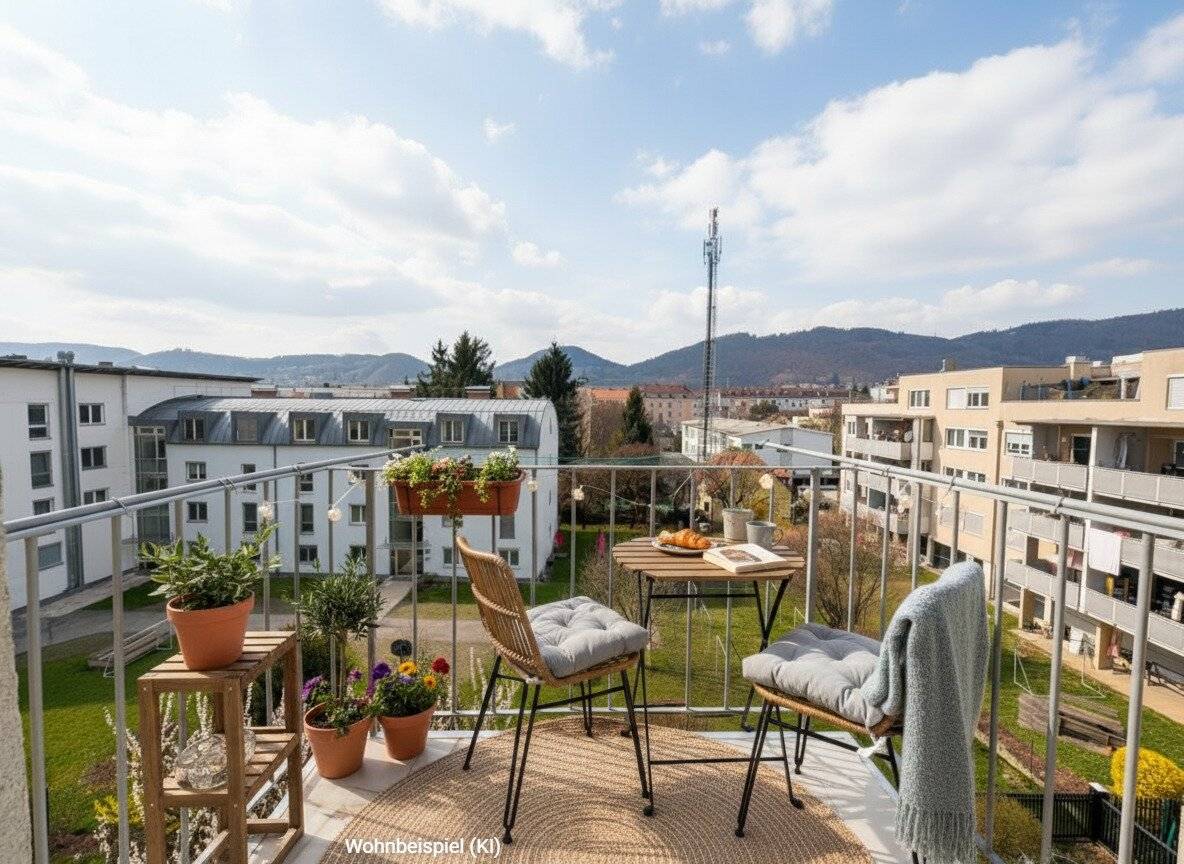 Urbaner Altbau-Wohntraum: Sanierte 4-Zimmer-Wohnung mit Balkon & Wintergarten in Eggenberg