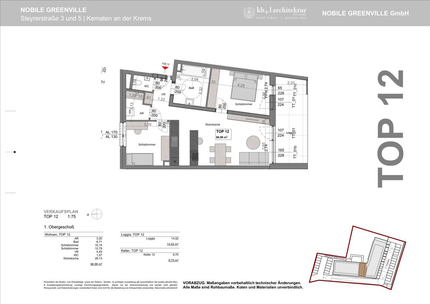 Exklusive 3- Zimmerwohnung mit Weitblick - Nobile Greenville