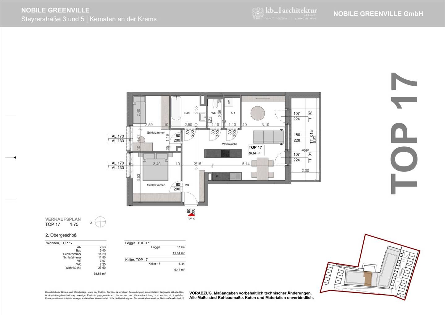 Ihr neues Zuhause, direkt beim Golfclub: stilvolle 3 Zimmerwohnung