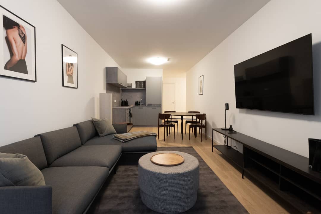 Wohnung Neubau am Donaukanal mit Garten