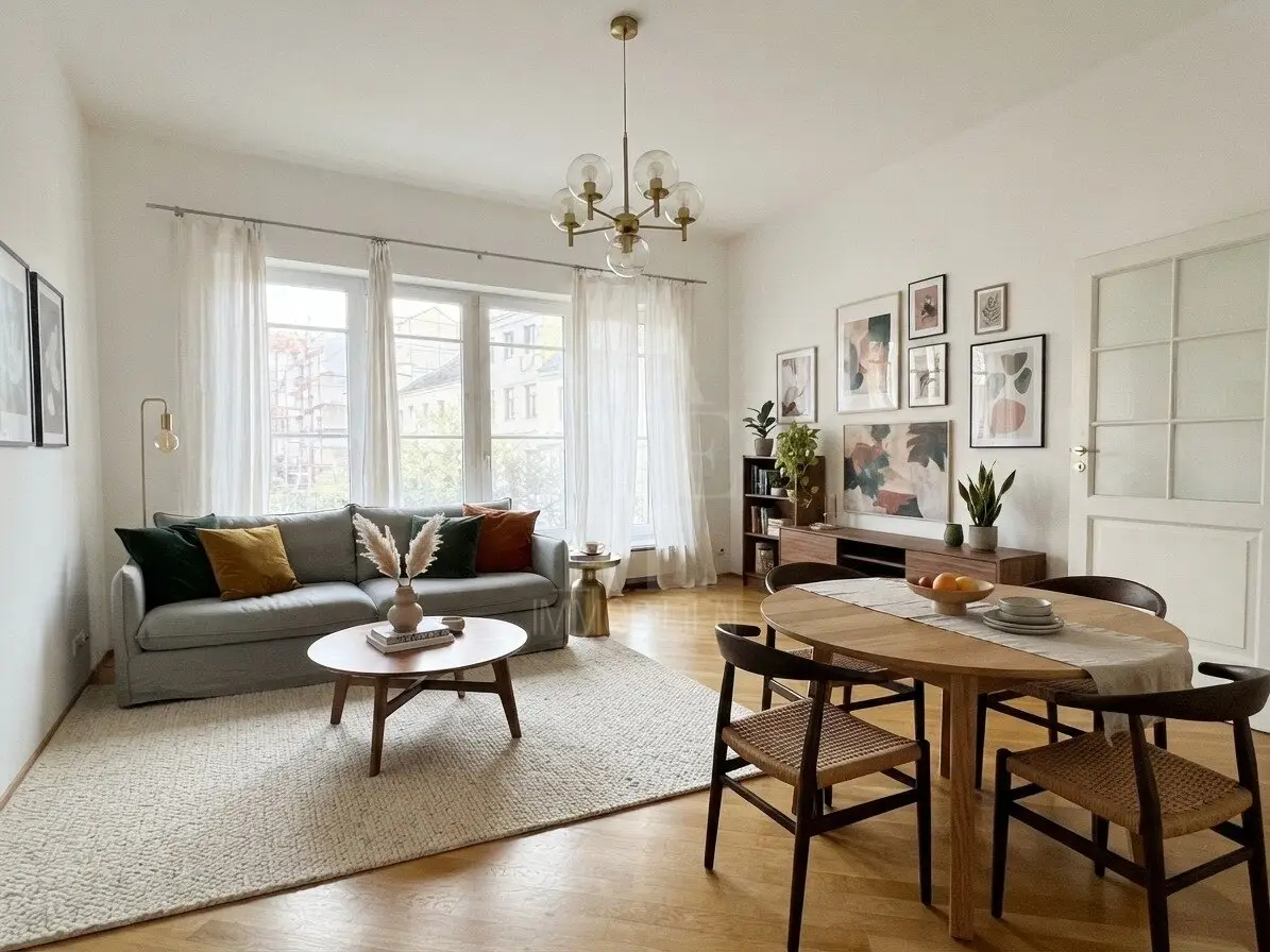 GRENZE Währing - Altbauwohnung mit Grünblick und FW - (2000 komplett revitalisiert)