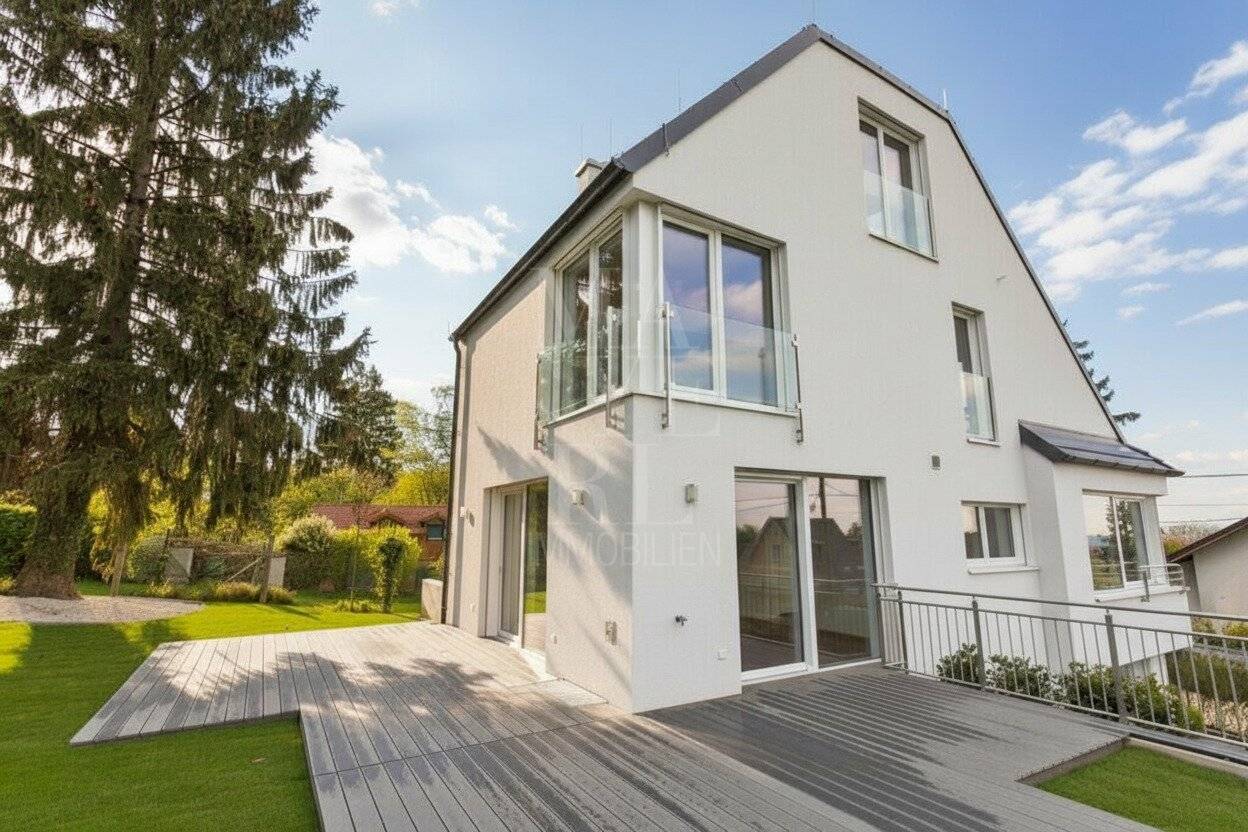 Modernes Einfamilienhaus mit Blick über Wien, Klimaanlage