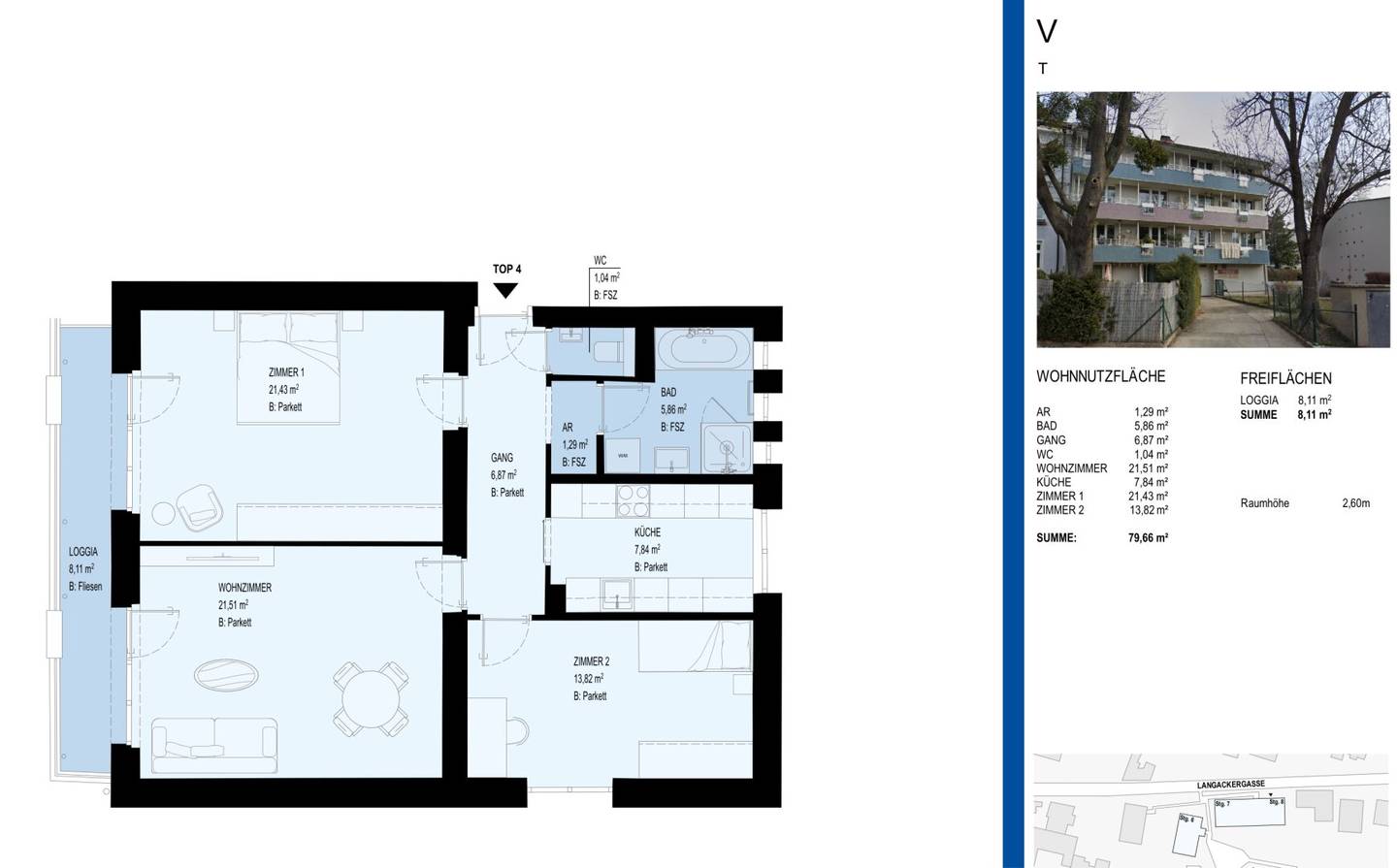 Optimal aufgeteilte 3-Zimmer Wohnung mit Loggia ab September 26 in 1190! ERSTBEZUG NACH GENERALSANIERUNG!