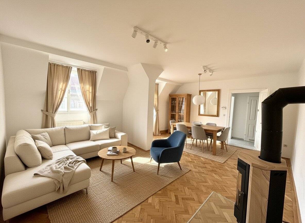 Helle Dachgeschosswohnung mit Charme nahe U3/Schweglerstraße, 1150 – perfekt für Singles & Paare!