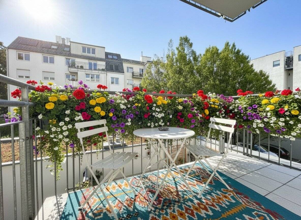1160! Hübsches 2-Zimmer Eigentum mit Balkon - Garagenplatz optional!