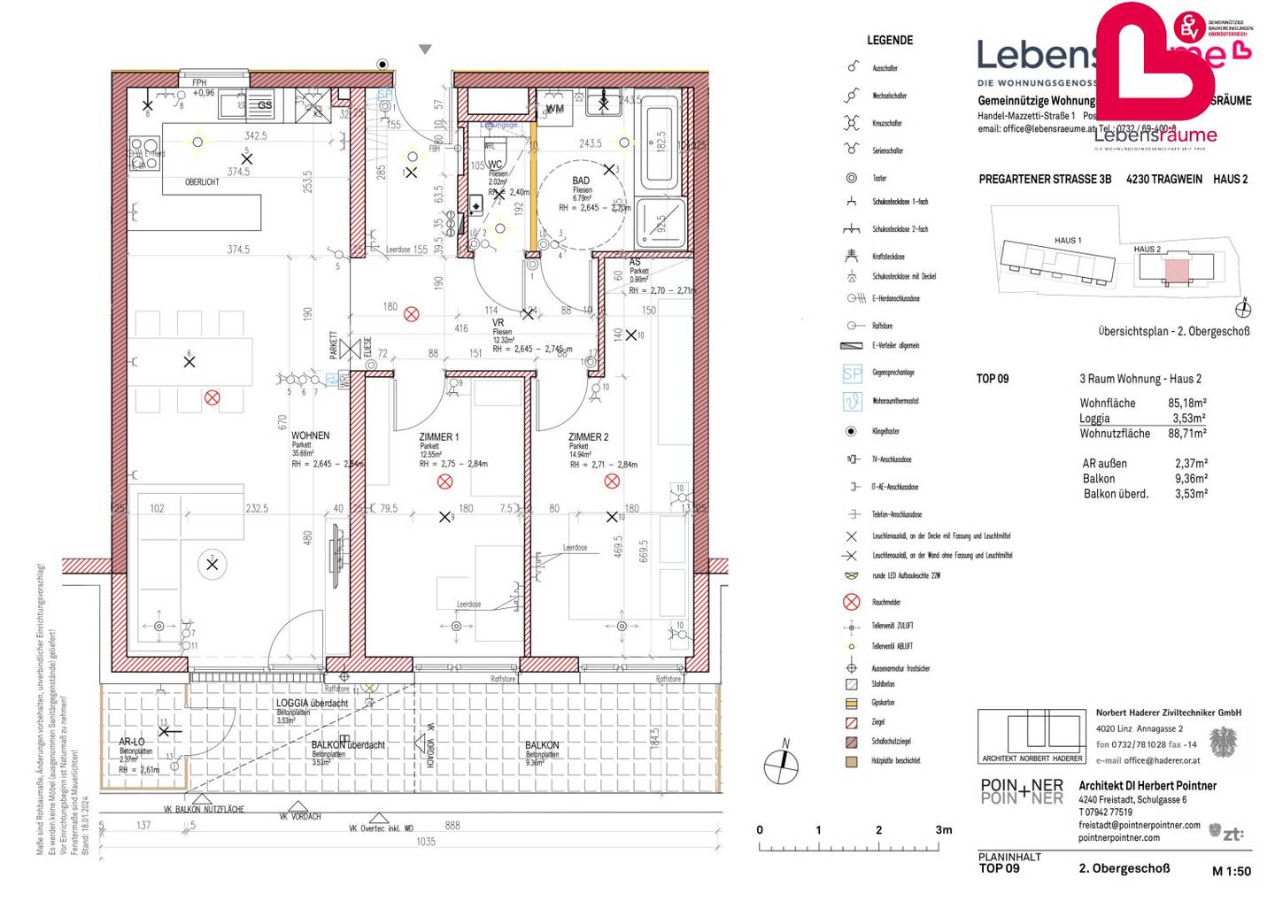 Stilvolle 3-Zimmer-Dachterrassenwohnung mit Süd-Ausrichtung & Weitblick in Tragwein - jetzt preisreduziert!