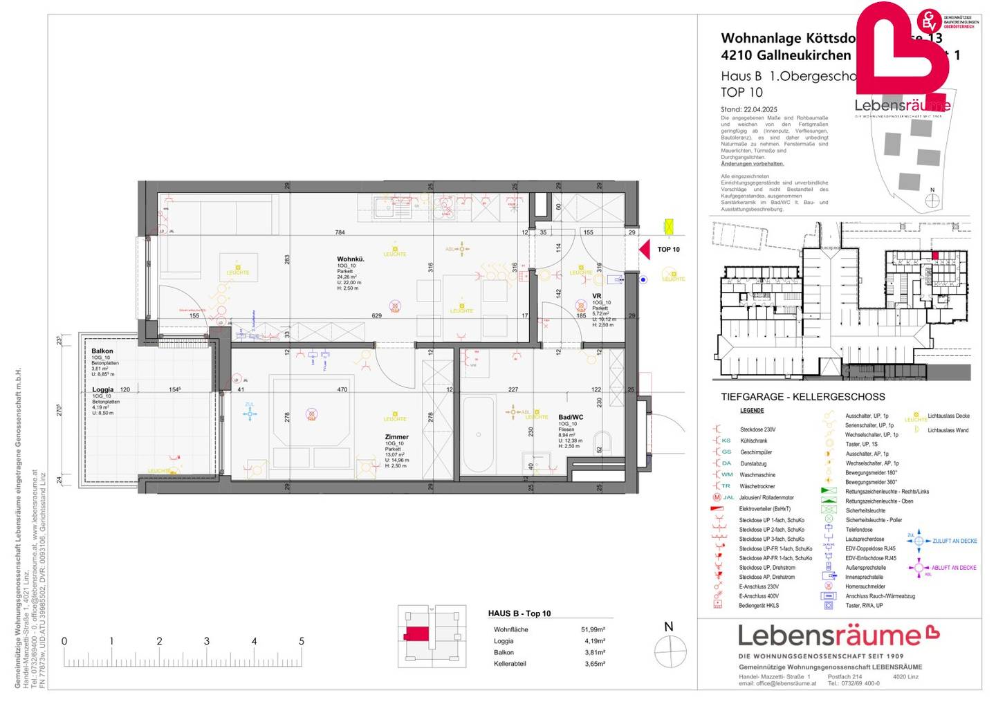 GALLNEUKIRCHEN - 2-Zimmer-Wohnung - Neubauprojekt "Wohnidylle -  Top B.10