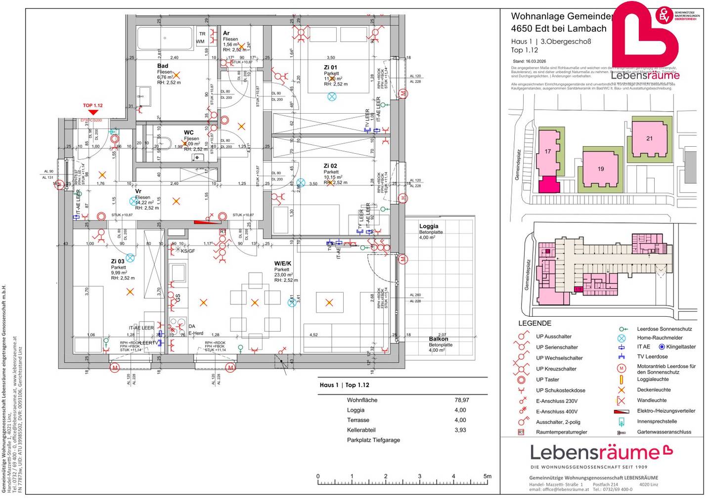 EDT bei Lambach - Neubauprojekt "Wohnquartier" 46 geförderte Mietwohnungen