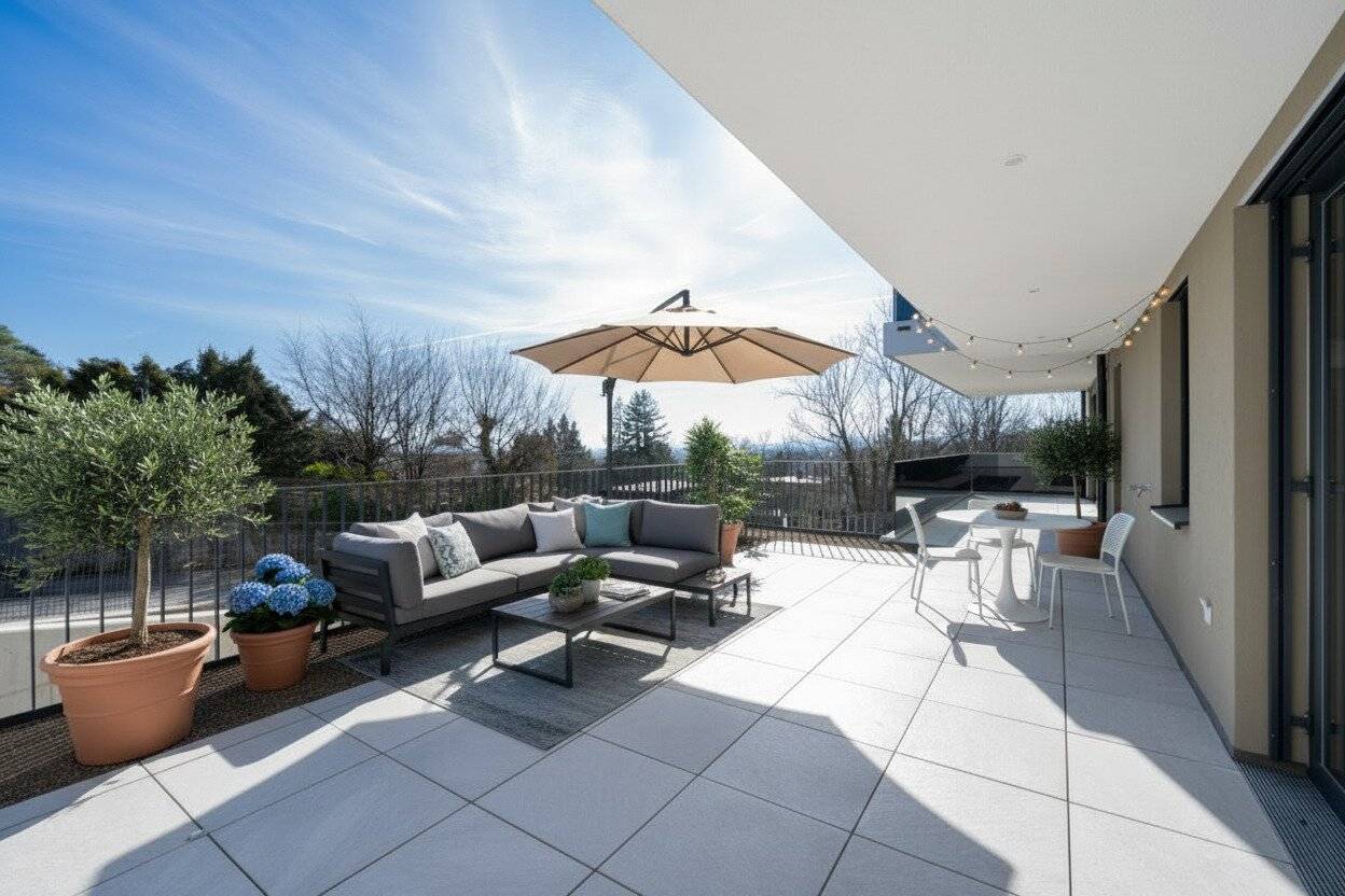 1170!  ERSTBEZUG! Exklusives 3-Zimmer Eigentum mit schöner Terrasse und Balkon direkt am Schafberg!