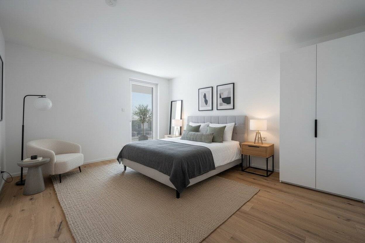 1170!  ERSTBEZUG! Exklusives 3-Zimmer Eigentum mit schöner Terrasse und Balkon direkt am Schafberg!