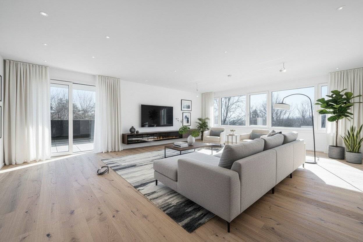 1170! ERSTBEZUG! Prachtvolles 6-Zimmer Eigentum mit Garten und Terrasse direkt am Schafberg!
