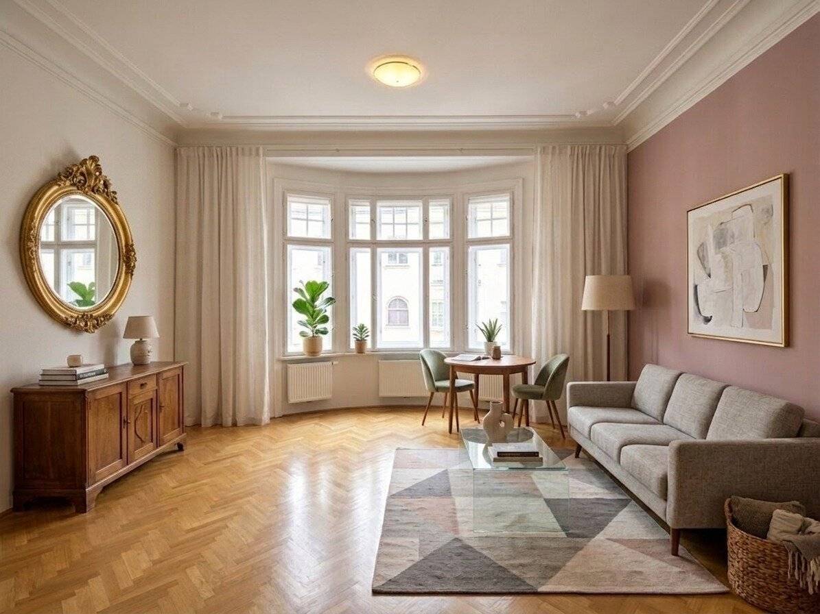 1030 nahe Rochusmarkt: Schöne 5-Zimmer Altbauwohnung mit S/W-Balkon! ERSTBEZUG NACH GENERALSANIERUNG!