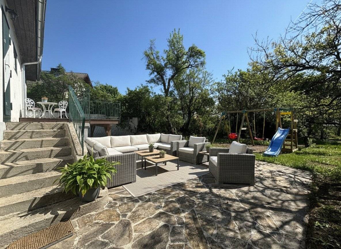 "Großer Garten, herrlicher Burgblick, perfektes Zuhause" - Charmantes Einfamilienhaus in Maria Enzersdorf!