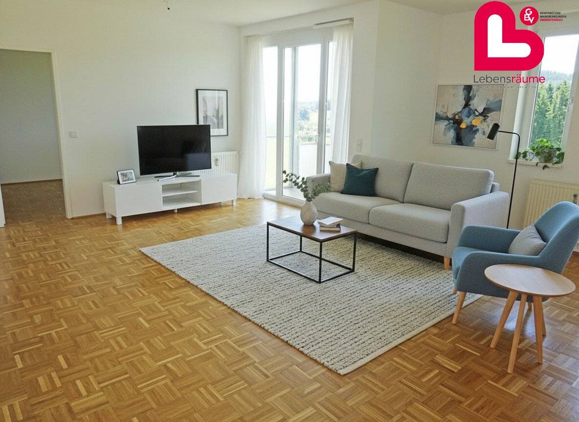 Helle 3-Zimmer Wohnung mit sonniger Loggia und herrlichem Ausblick