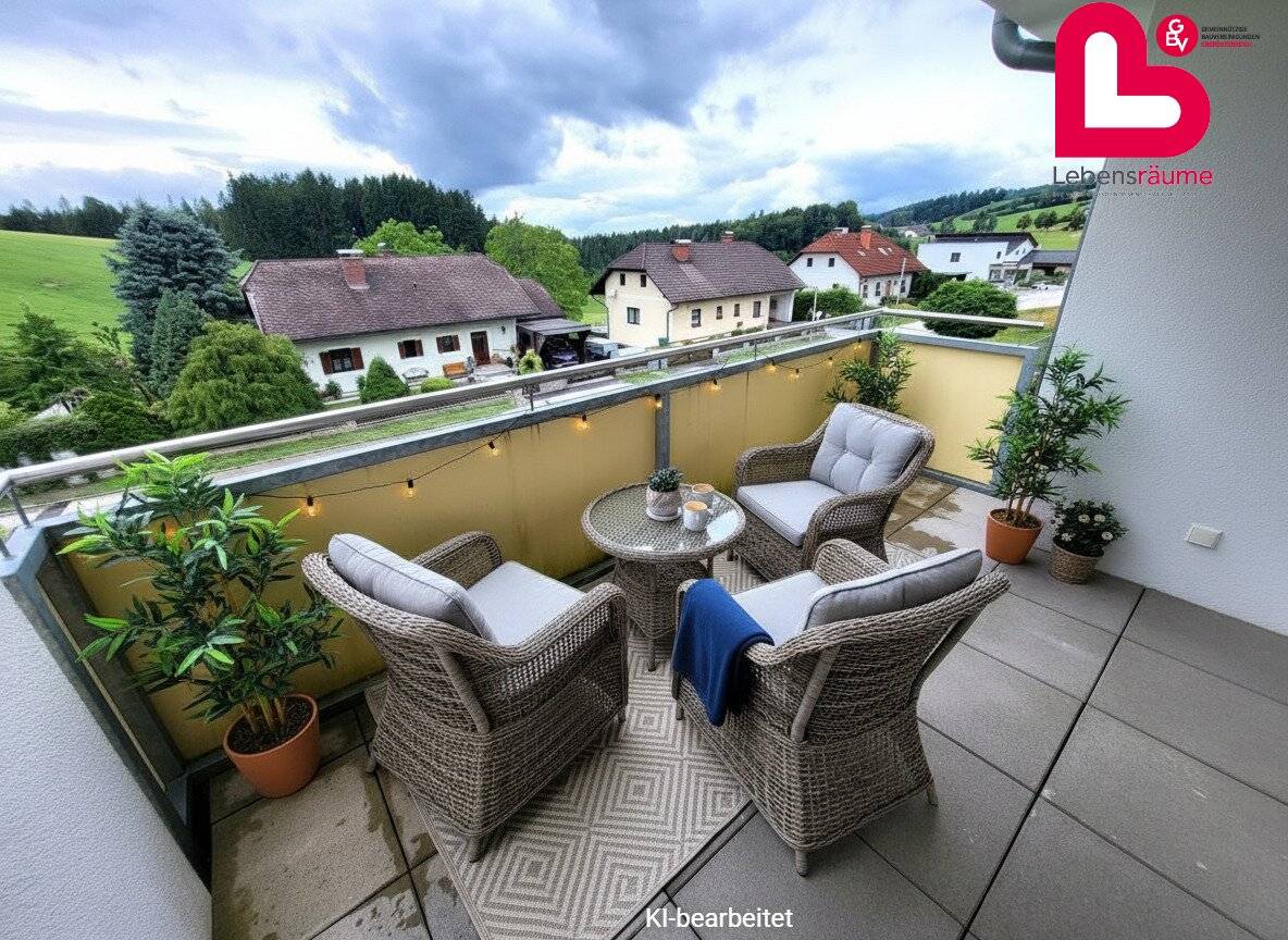Wohnung mit herrlichem Ausblick- Küche gegen Ablöse