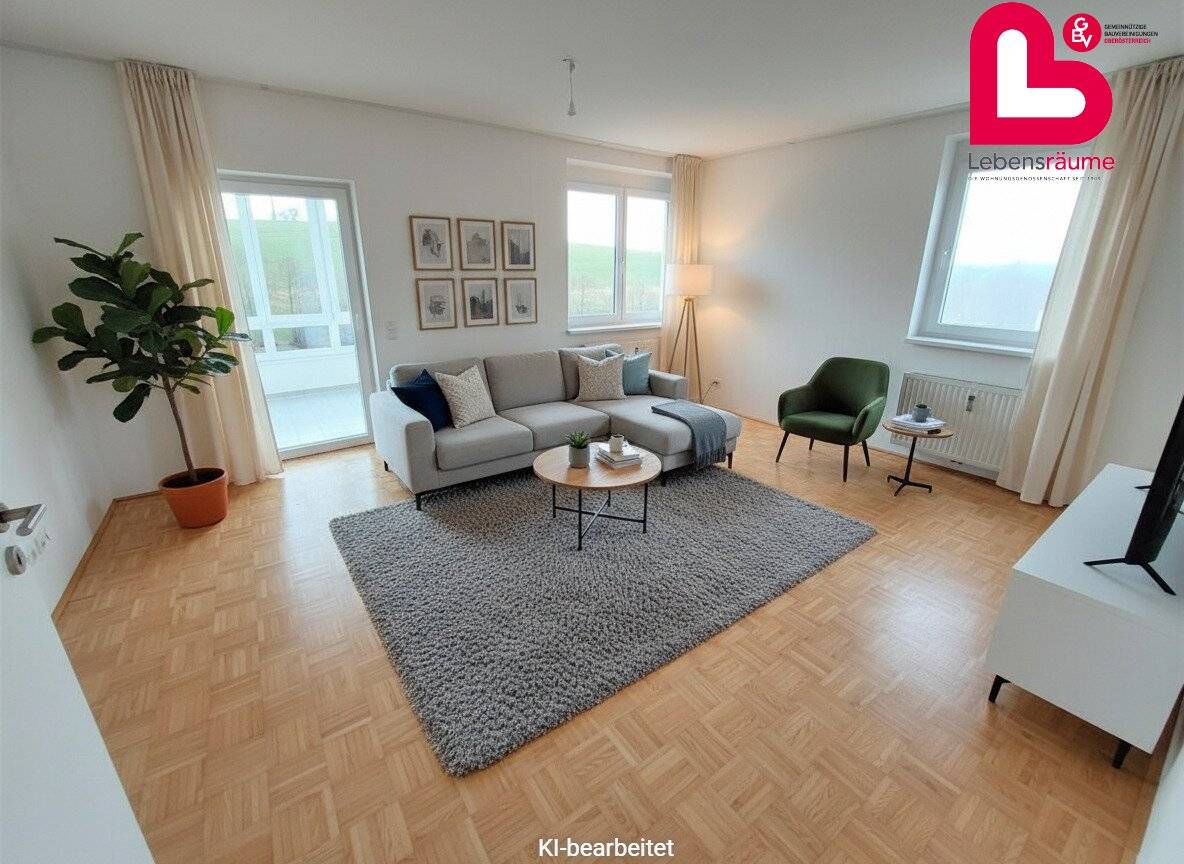 Helle 3-Zimmer Mietwohnung mit Balkon