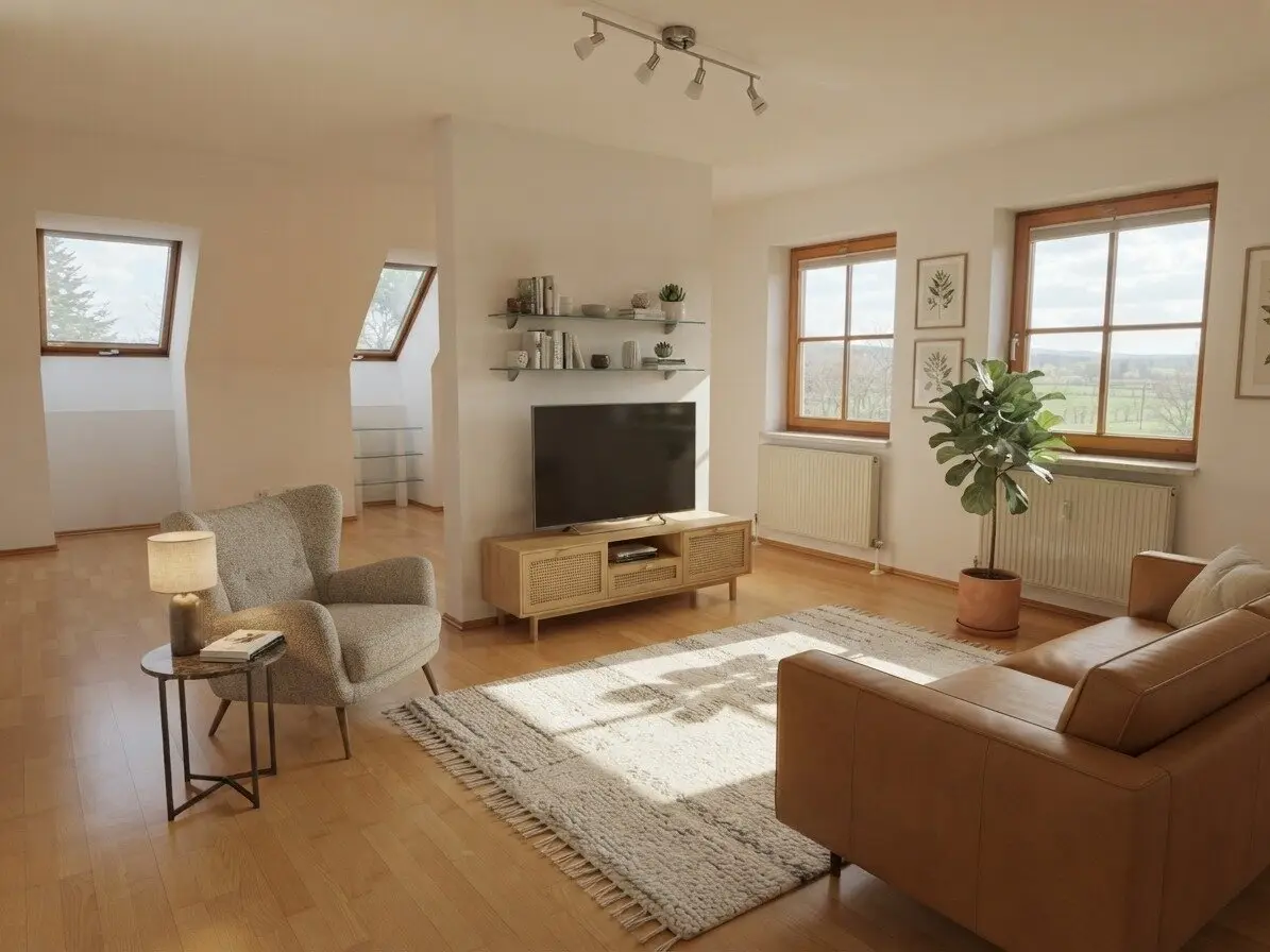 2 Zimmer Dachgeschosswohnung mit Parkplatz am Fuße des Bisambergs! Bezugsfertig!