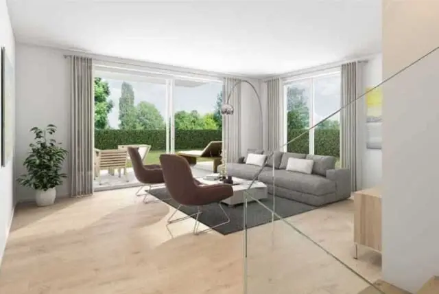 AKTIONSHAUS! Exklusive Doppelhaushälfte auf Baurechtsgrund als Erstbezug mit Wohnkeller + 2 KFZ Stellplätze + Garten + Terrasse!