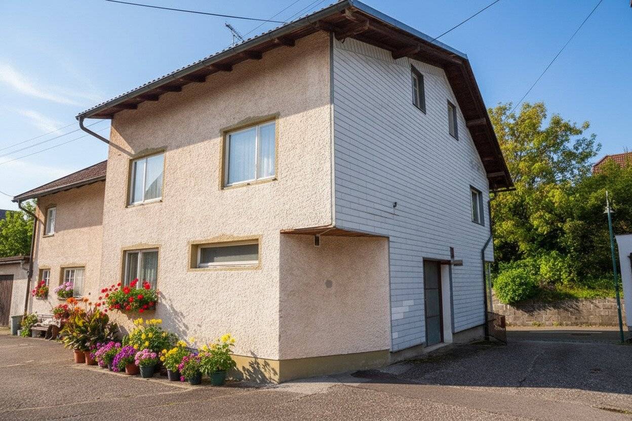 Wohnhaus mit Werkstätte für Handwerker zum Sanieren