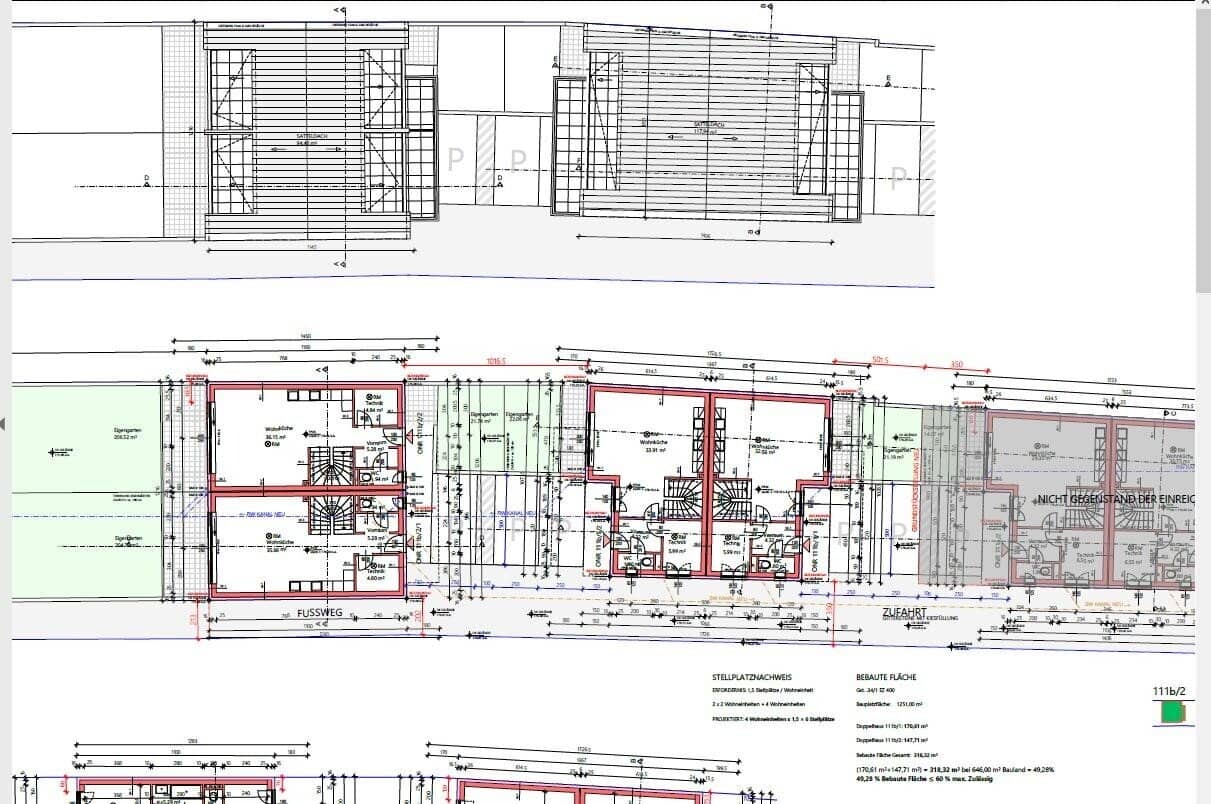 ++Baubewilligtes Projekt inkl. Planung & Grundstück für 6 Doppelhaushälften + 2.608m² großes Grundstück ++
