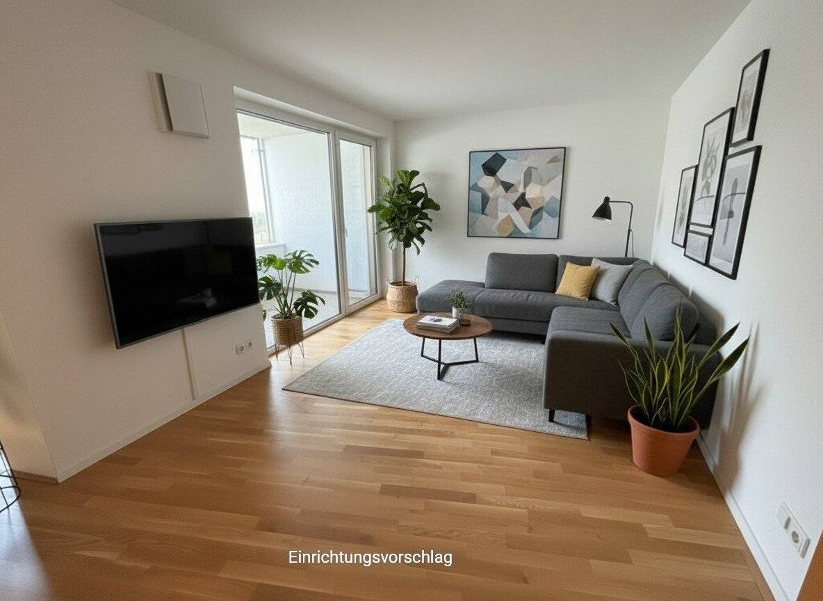 Moderne 2-Zimmerwohnung mit Loggia im Erdgeschoss