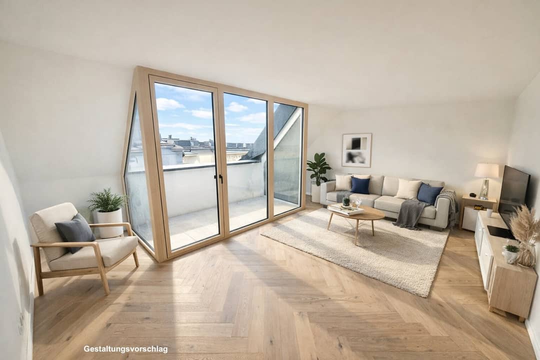 Today rent, tomorrow buy | approx. 58 m² weighted living area | approx. 5 m² balcony | First occupancy | 2 rooms | Air source heat pump | Quiet location