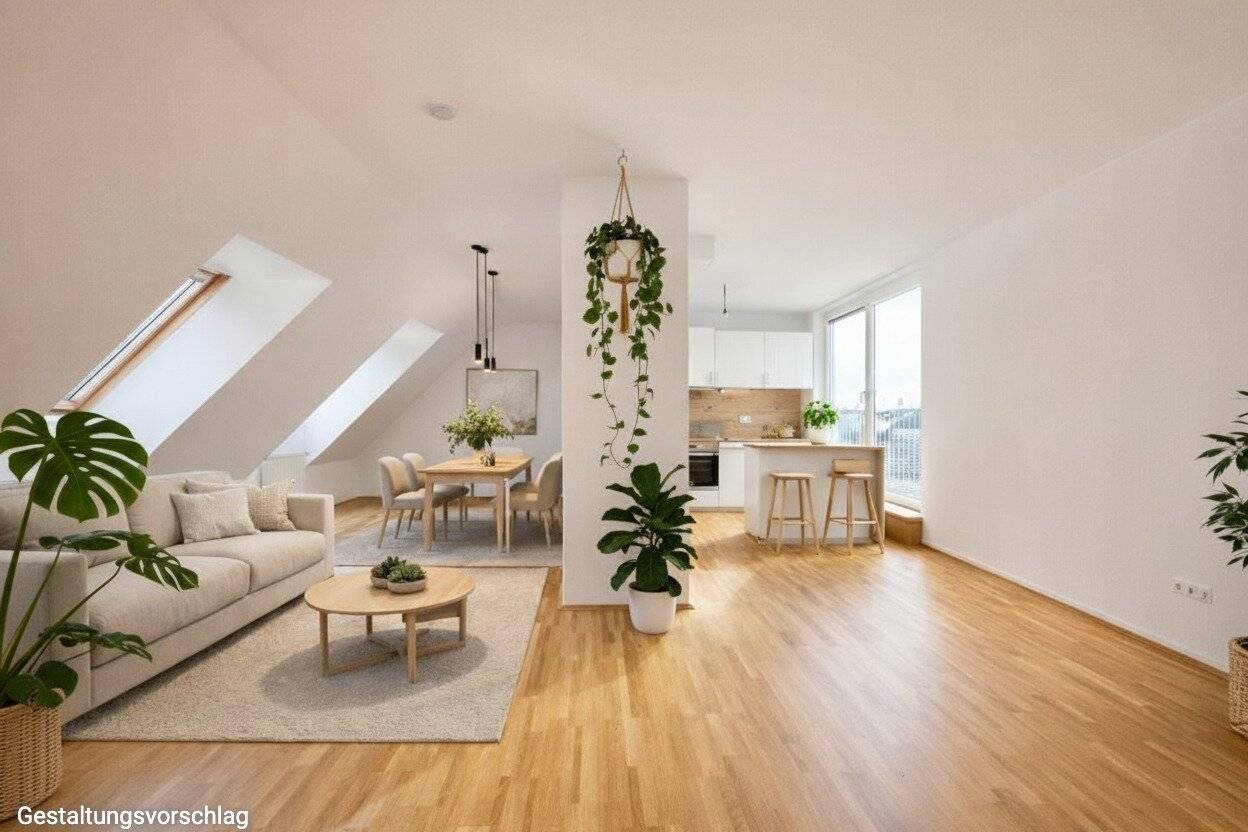 SUMMER ACTION | half buyer commission | until 31.08 | Above the roofs of Vienna – Elegant attic apartment with sun terrace