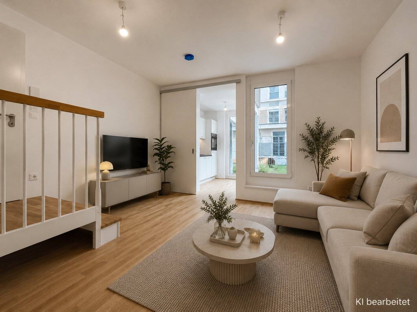 Erstbezug Gartenwohnung mit Balkon, Fußbodenheizung & Einbauküche