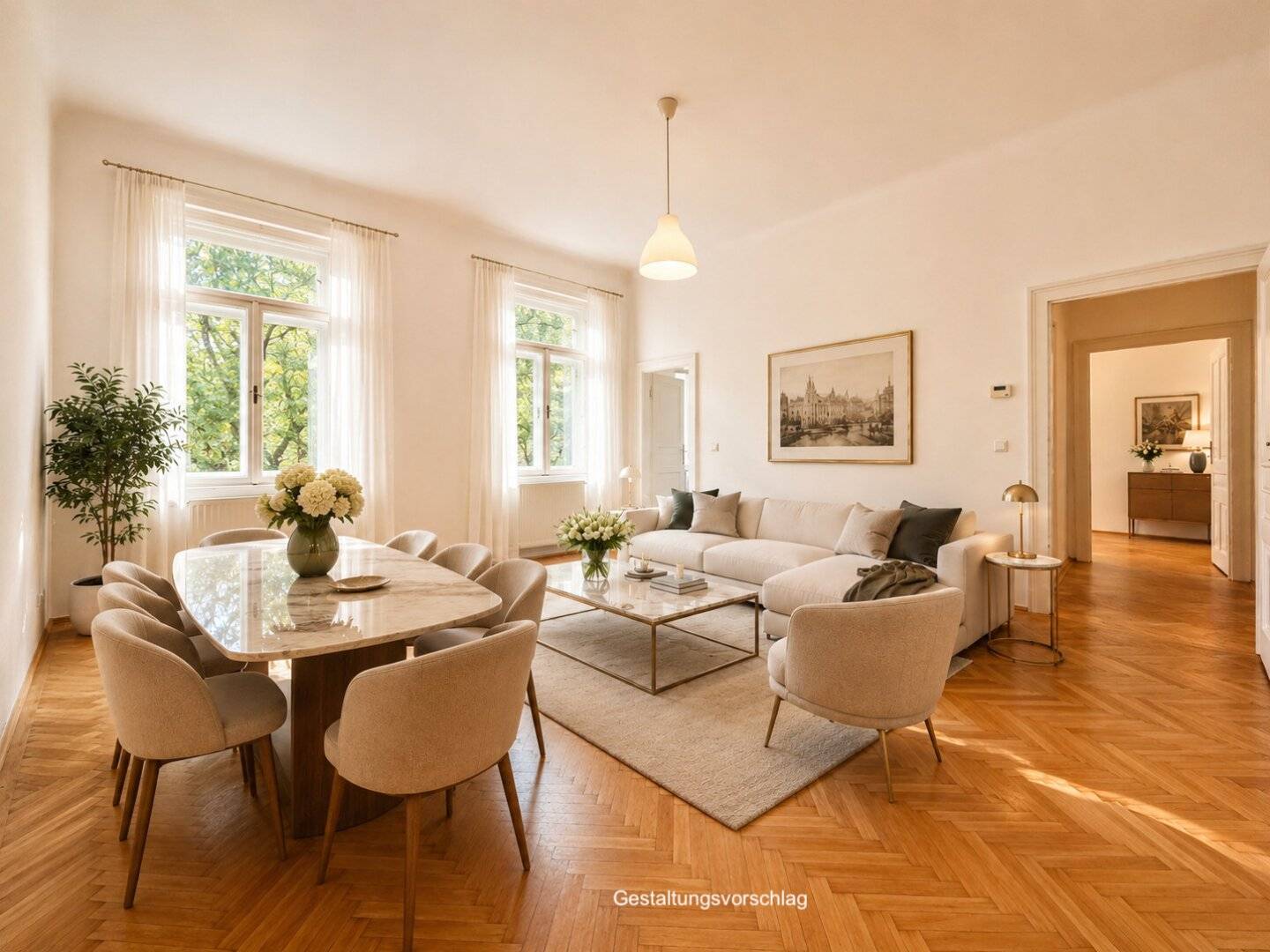 SOMMER AKTION | halbe Käuferprovision | bis 31.08 | CHARMANTE WOHNUNG NAHE ROCHUSMARKT - ca. 57 m² WFL - 2 Zimmer - BALKONZUBAU MÖGLICH