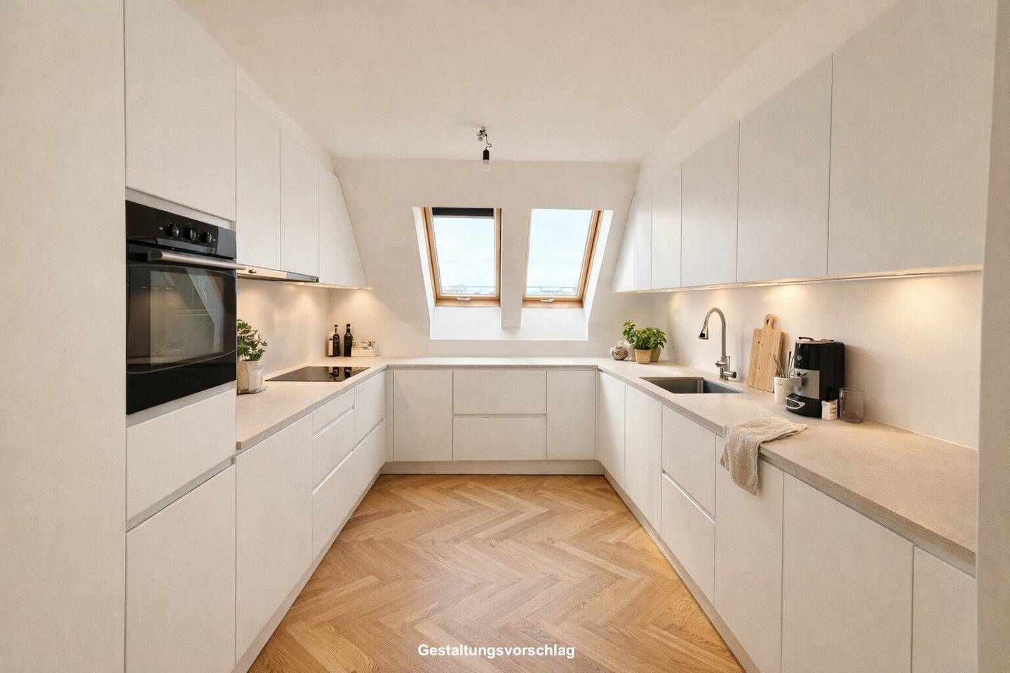 SOMMER AKTION | halbe Käuferprovision | bis 31.08 | 3-Zimmer-DG-Wohnung mit Gloriettblick | ca. 109 m² WNFL | Fußbodenheizung | Einbauküche | Stadt- und Fernblick