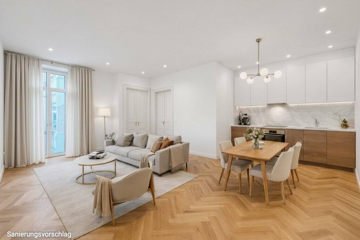 CITY APARTMENT - approx. 54 m² net living area - 2 rooms - top infrastructure - historic style building - delivery floor-ready or turnkey possible