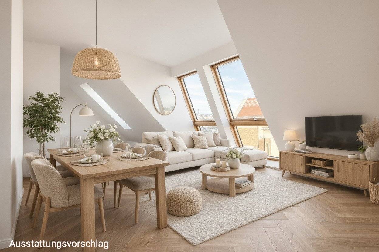 EINZIGARTIGES WOHNERLEBNIS ÜBER DEN DÄCHERN – 360°-Dachterrasse mit Wienerwald-Blick | Erstbezug | ca. 85 m² | 3 Zimmer