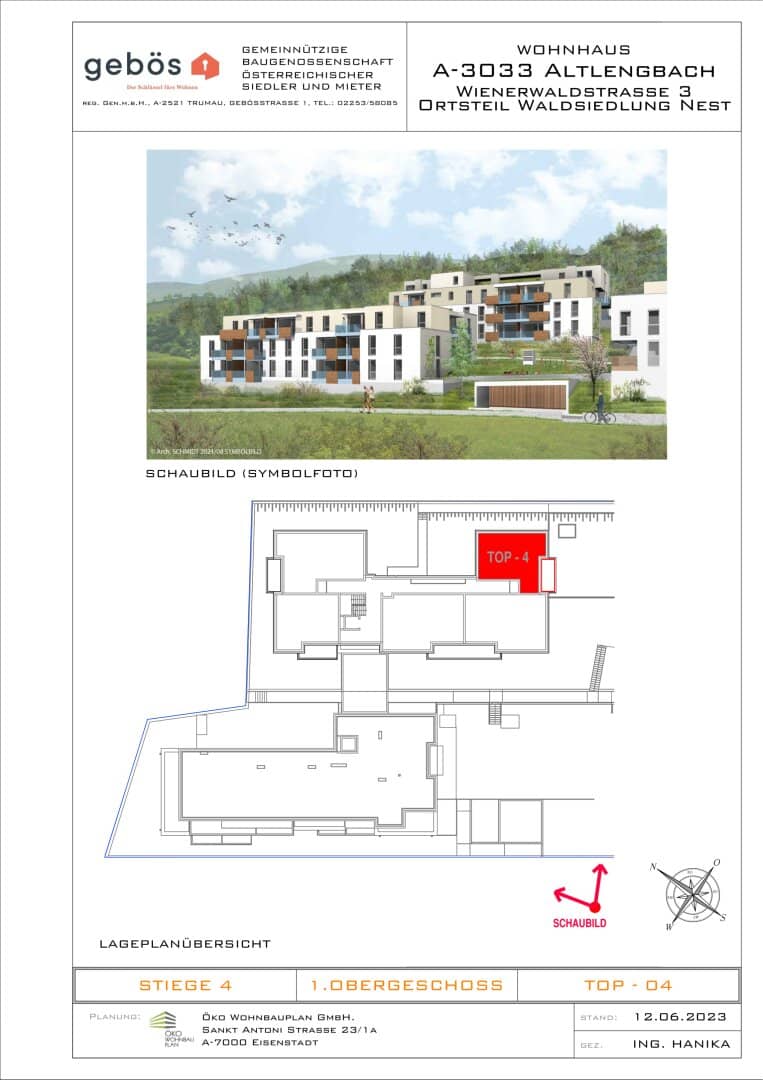ERSTBEZUG: Eckwohnung mit südostseitiger Loggia