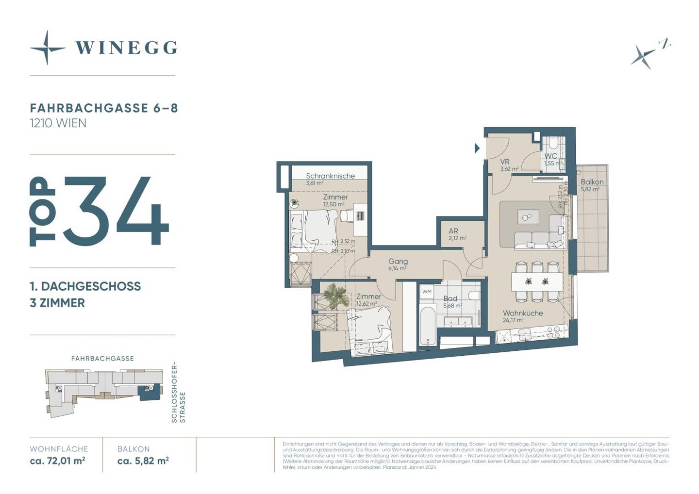 Moderne Neubauwohnung inkl. Klimaanlage | Wohlfühlen in perfekt geschnittener 3-Zimmer Traumwohnung >> ideale Lage mit TOP Anbindung