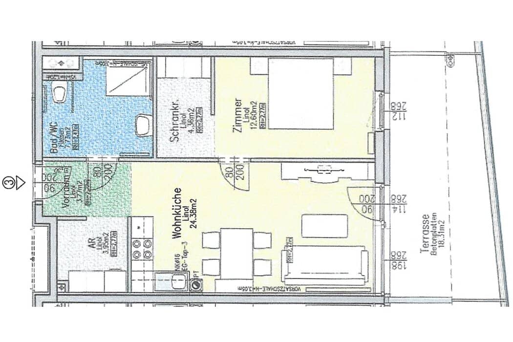 BETREUBARES WOHNEN: Wohnung mit großer Terrasse