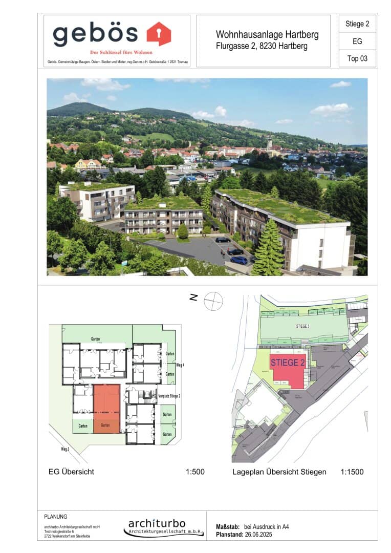 ERSTBEZUG: Westseitige Gartenwohnung