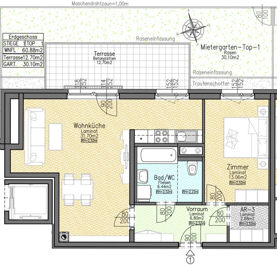 Schöne Gartenwohnung in ruhiger Lage