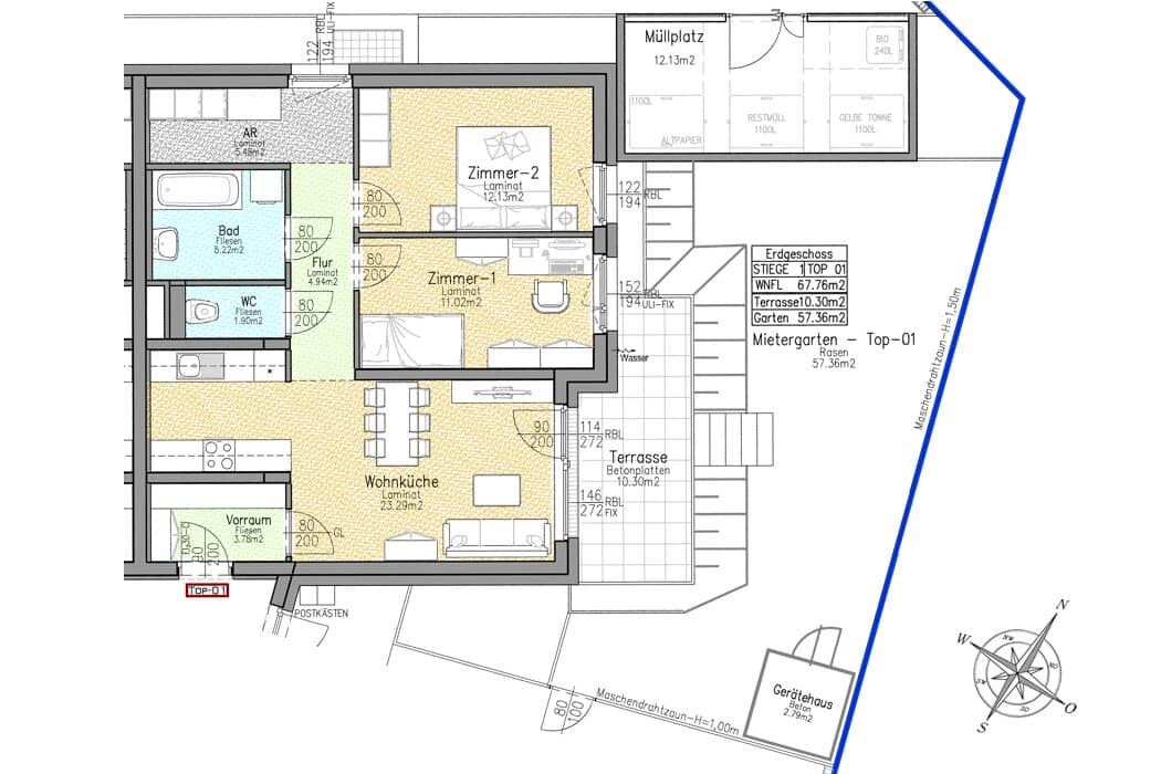 ERSTBEZUG: Moderne Gartenwohnung in bester Lage